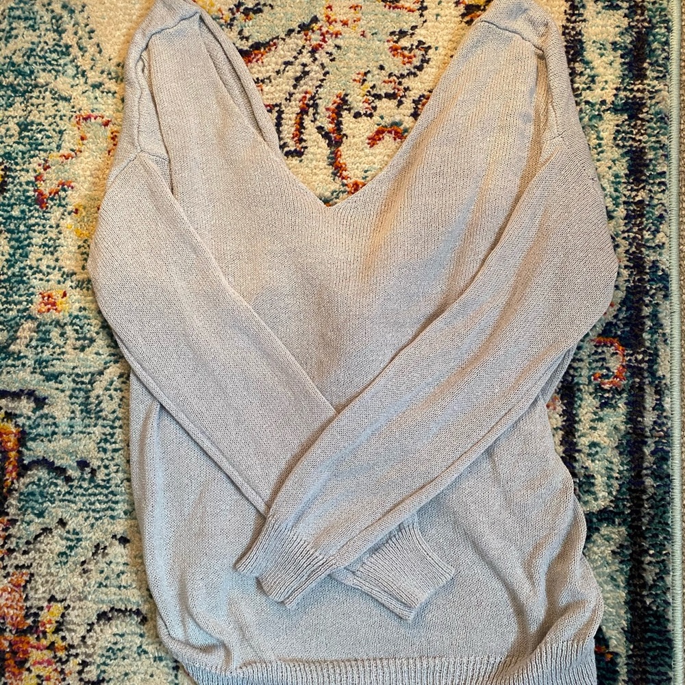 Twisted Back Sweater